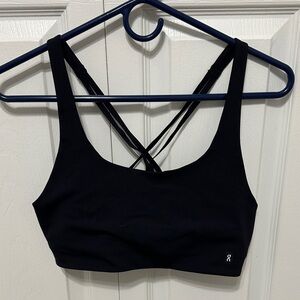 On Running Black Cross-Back Sports Bra